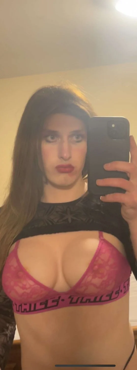 Perfect white sissy Chloe needs validation from real men image 20