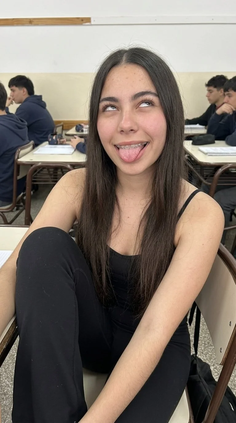 my highschool Latina teen small boobs or Violet Myers main image
