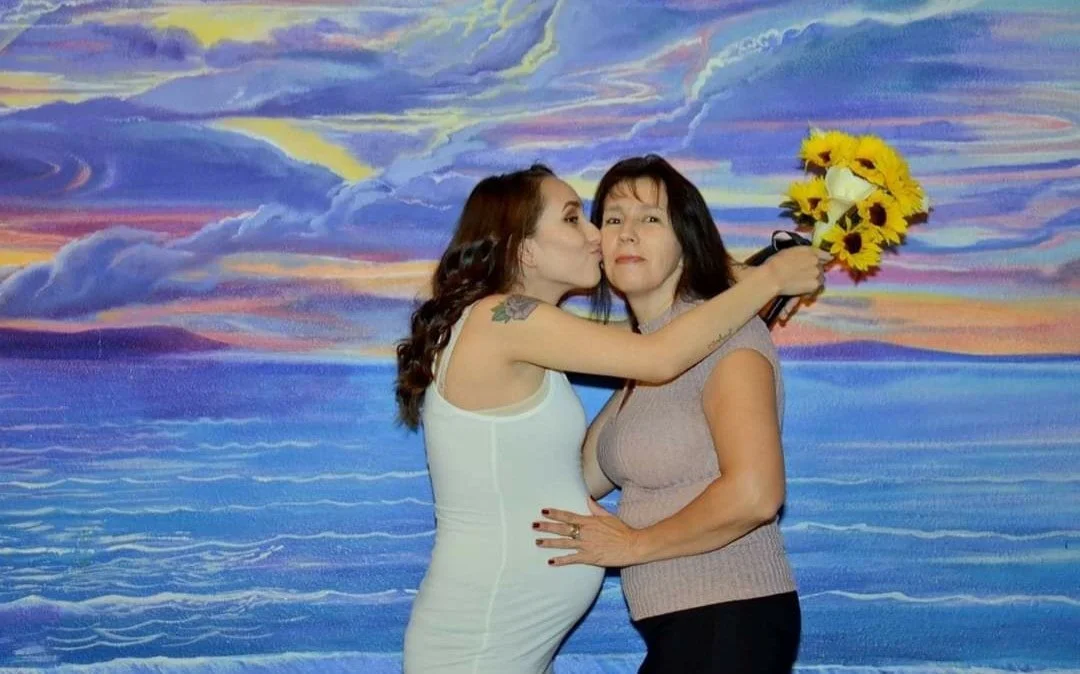 -pregnant daughter + mom- main image