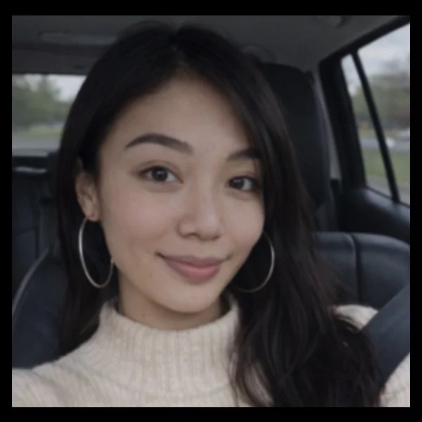 Gorgeous asian teen home backshots image 1