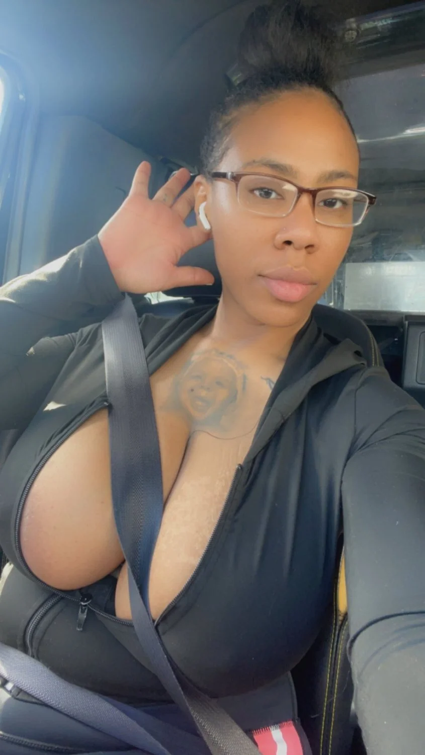 Ebony milf with huge milky tits image 9