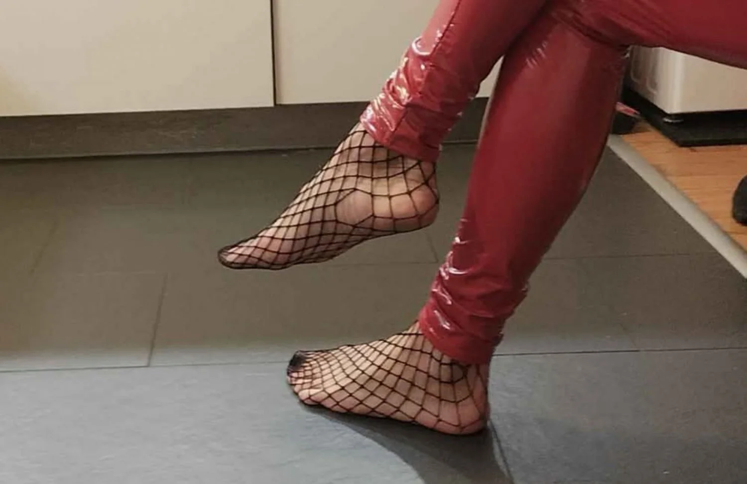 Skinny Feet in Fishnets 🦶🏼😋 image 3
