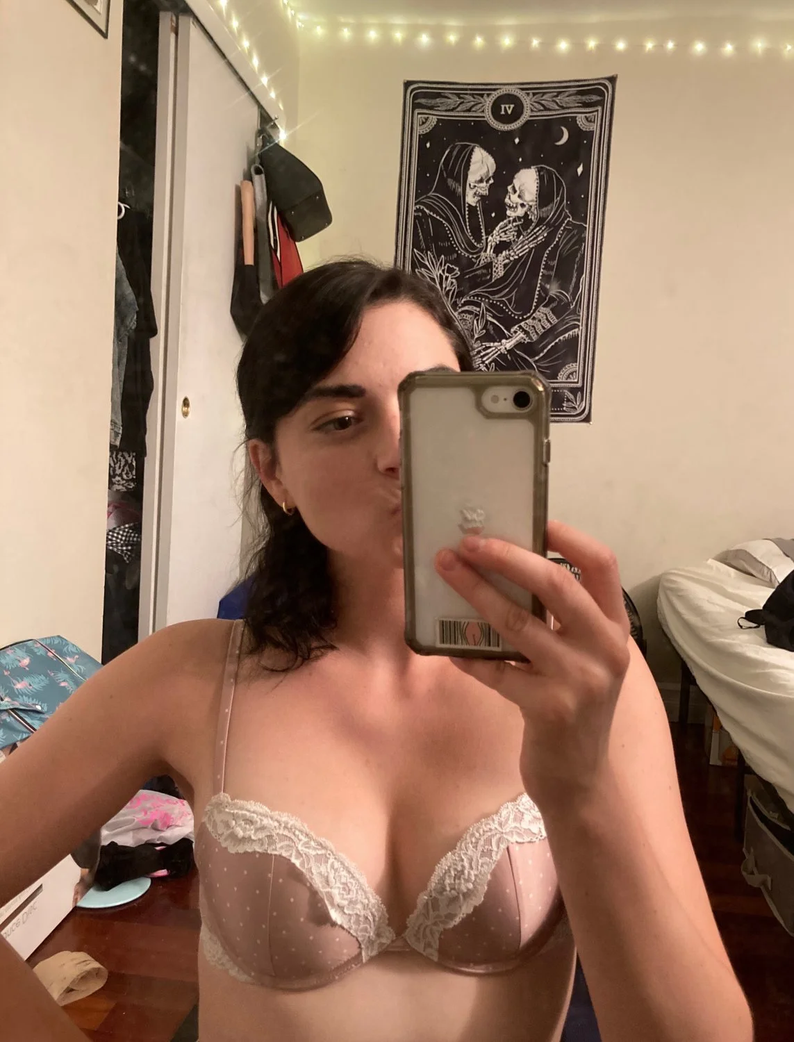 Perky Tits and Beautiful Bush Masturbating Hairy Pussy image 11