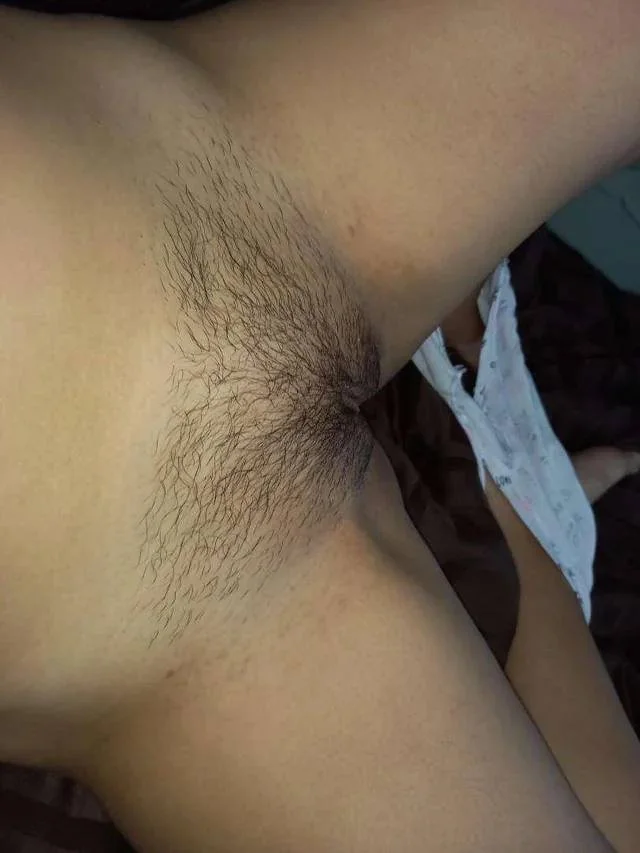 Perky Tits and Beautiful Bush Masturbating Hairy Pussy image 8
