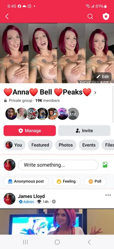 Anna bell Peaks..Facebook group cover image
