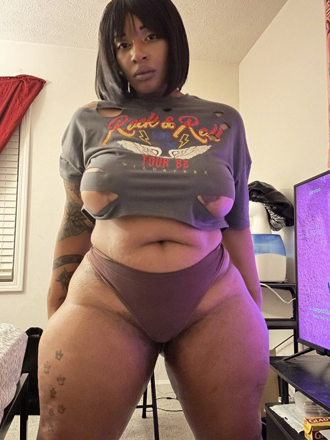 Sexy Thick Mixed ebony mature | phat ass cougar ebony image 20