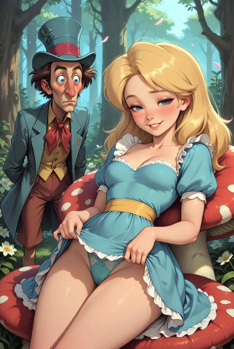 Alice Wonderland 21 years Hentai IA image 24
