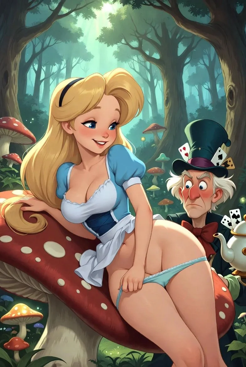 Alice Wonderland 21 years Hentai IA image 25