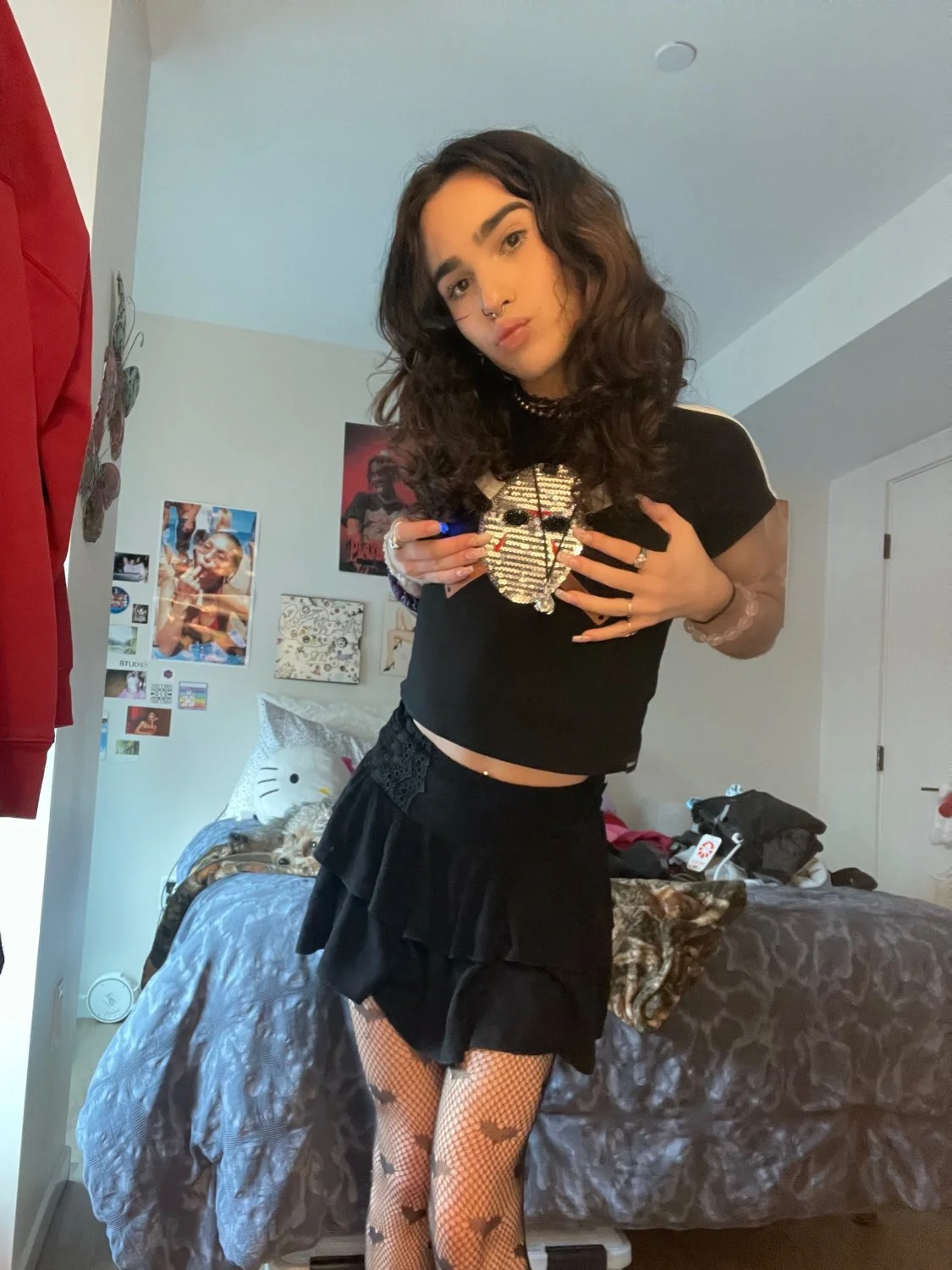 Hung Goth Trans Girl Jerking Off Her Big Girl Dick - Tranny Trap Tgirl Ts Shemale Femboy main image