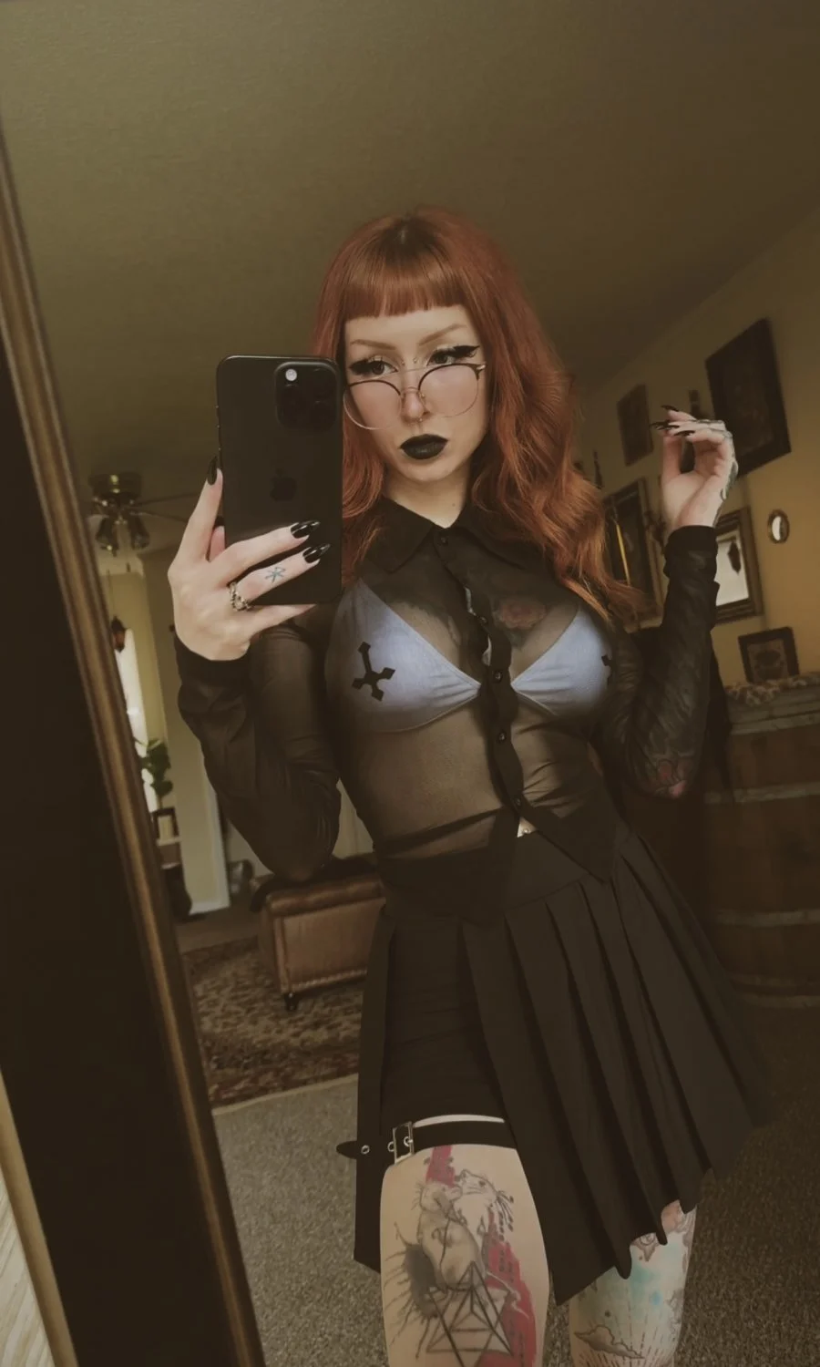 I have a surprise under my skirt for you, hoe image 2