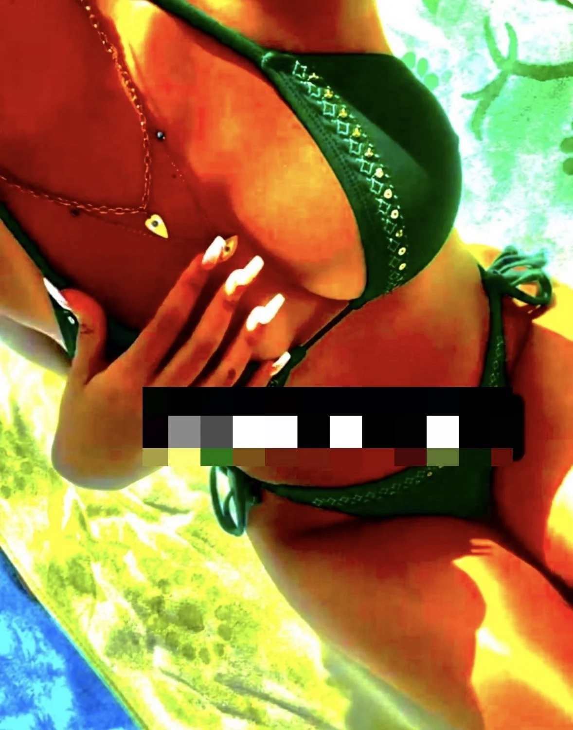 French Arabic sexy TikTok slut spy big boobs bikini naked nude feet petite image 6