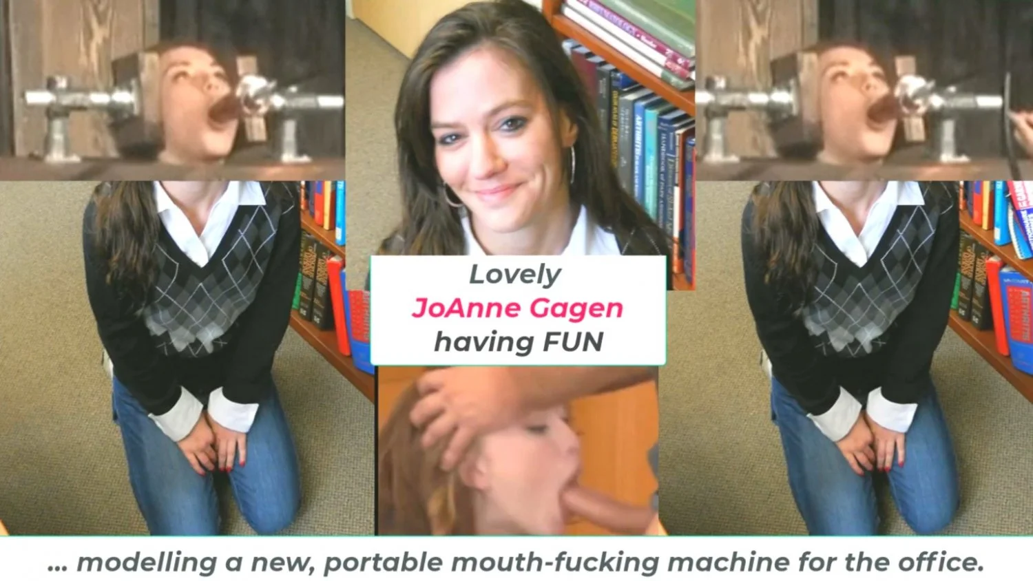 JoAnne Gagen's Mouth Fucked by a Machine main image