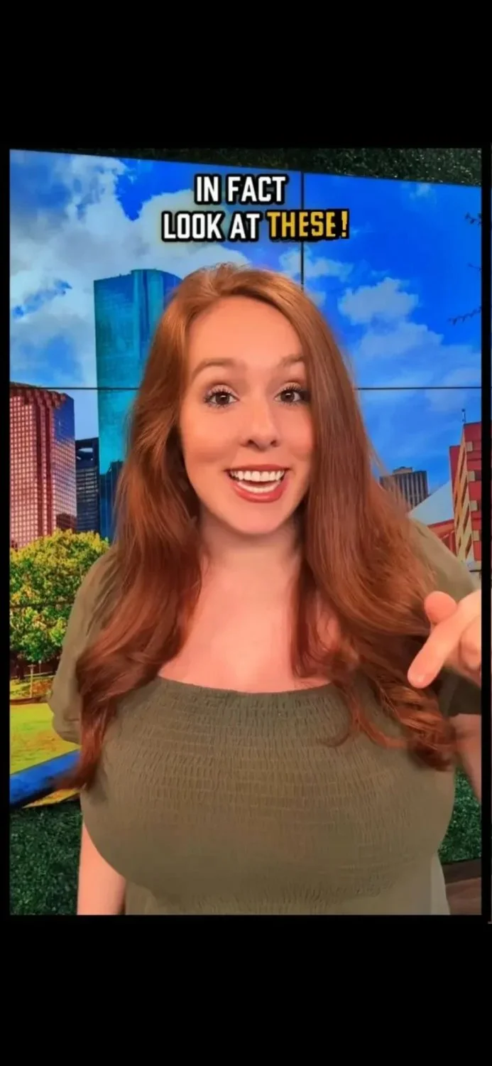 Weather Woman with HUGE Boobs image 12