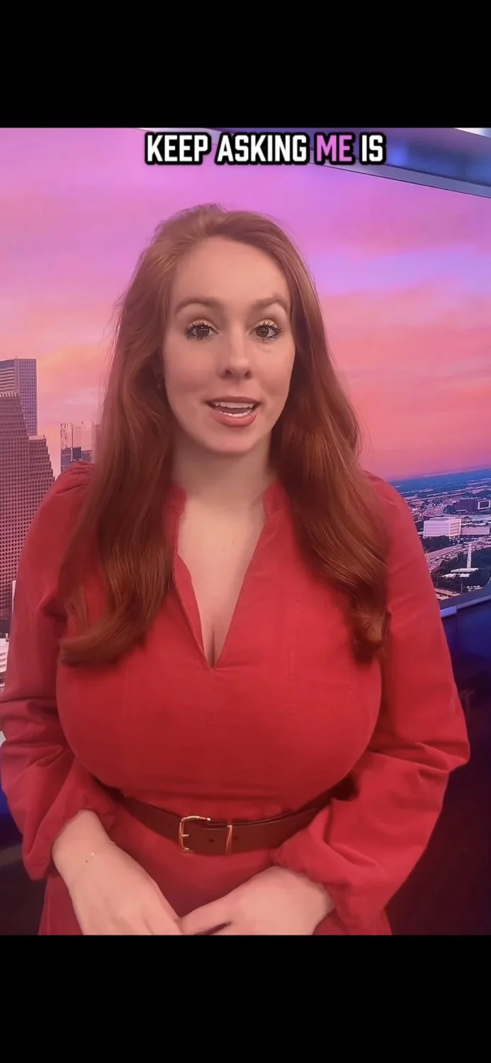 Weather Woman with HUGE Boobs image 13