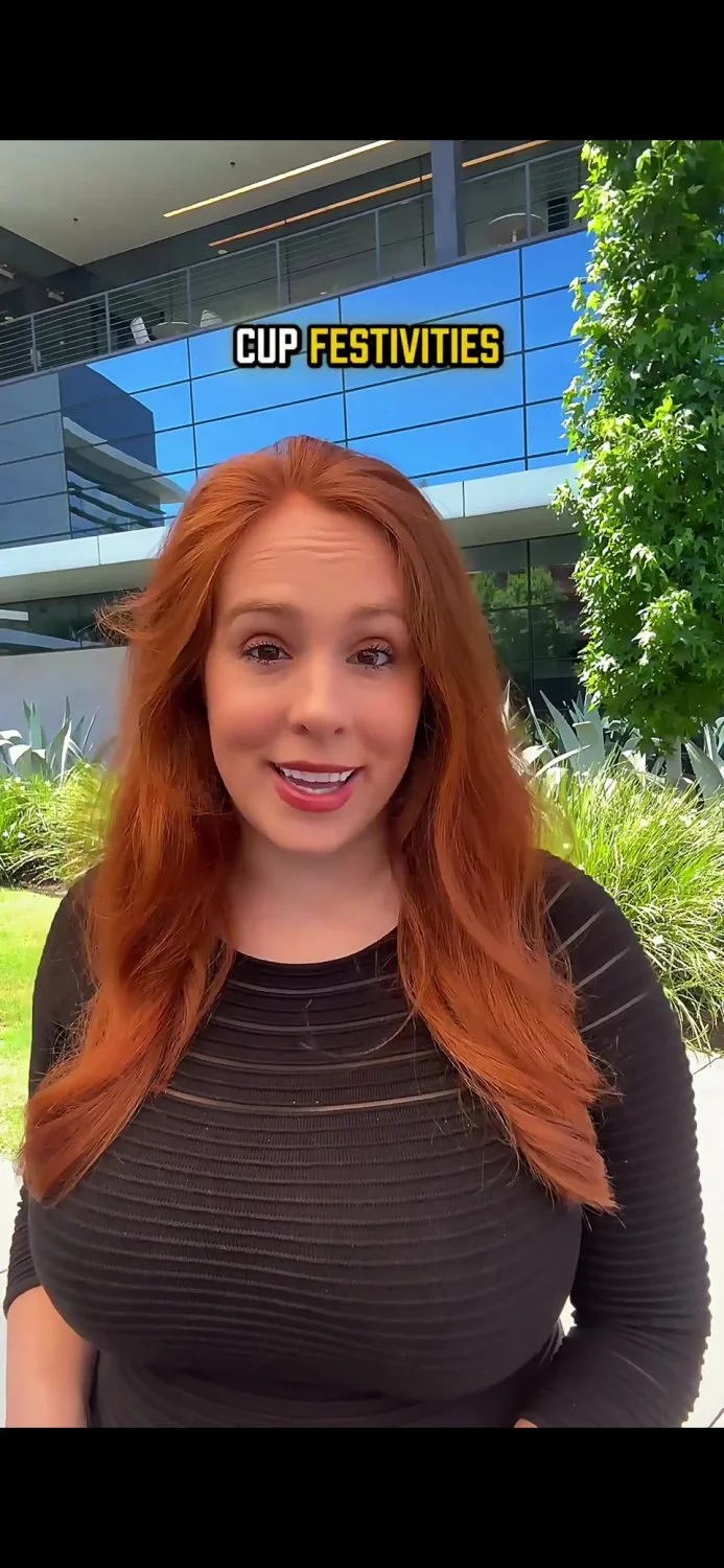 Weather Woman with HUGE Boobs image 2