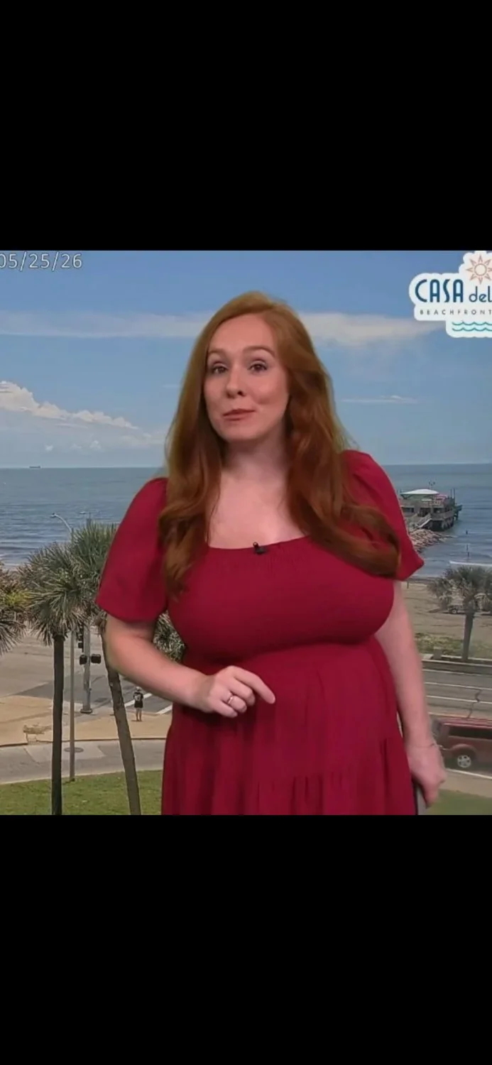 Weather Woman with HUGE Boobs image 3