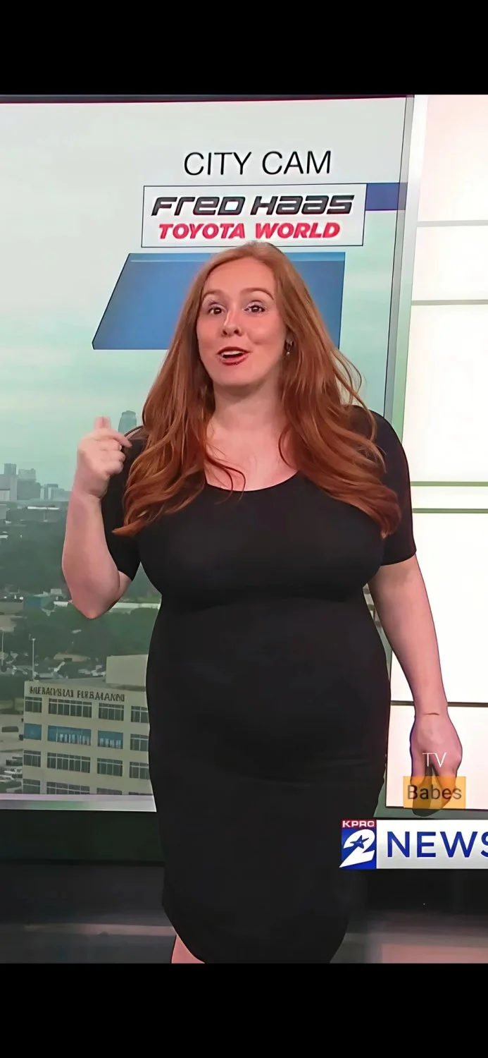 Weather Woman with HUGE Boobs image 6