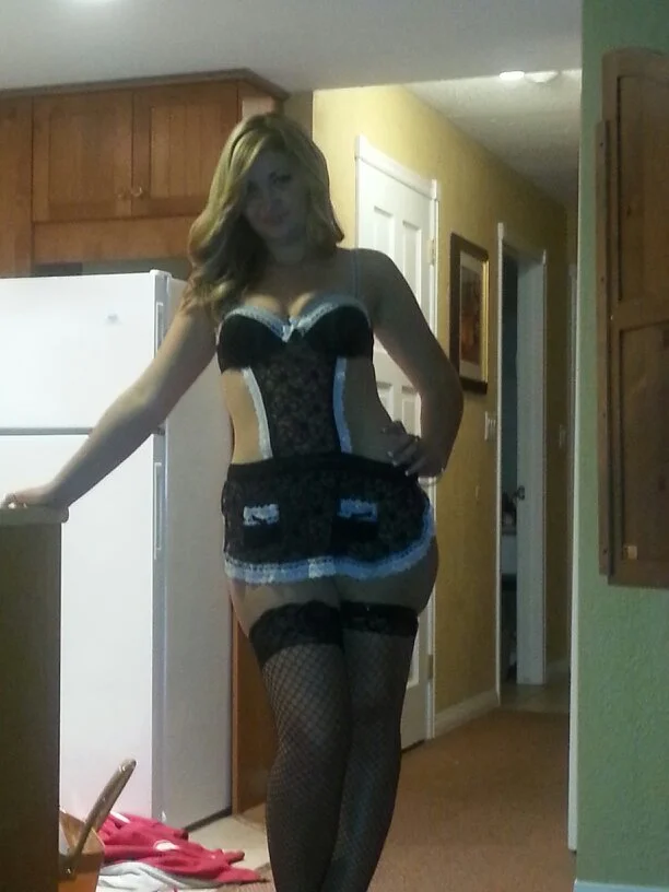 French maid costume hot image 6