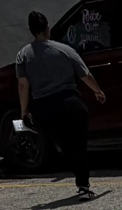 FAT chubby bitch MILF wearing leggings cover image