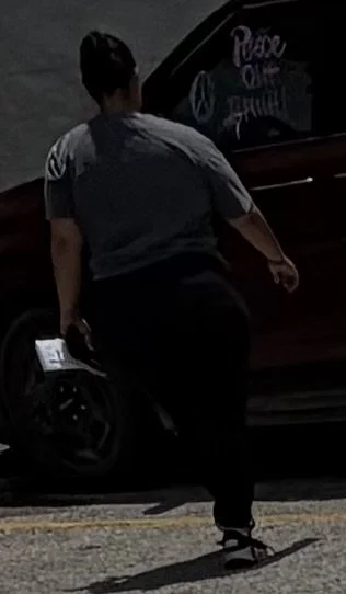 FAT chubby bitch MILF wearing leggings main image