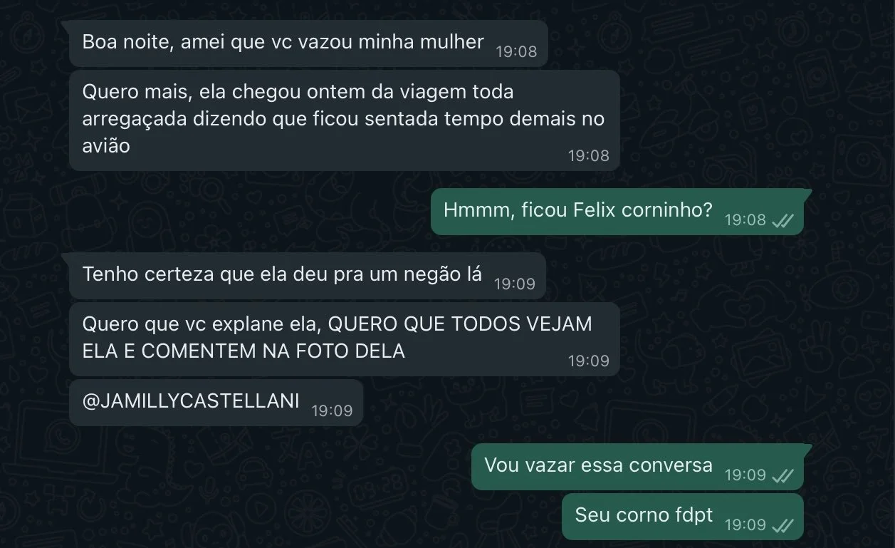 Corno manda msg e fala pra explanar puta dele image 5