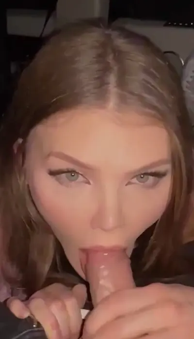 Beautiful slut sucks cock in the car cover image