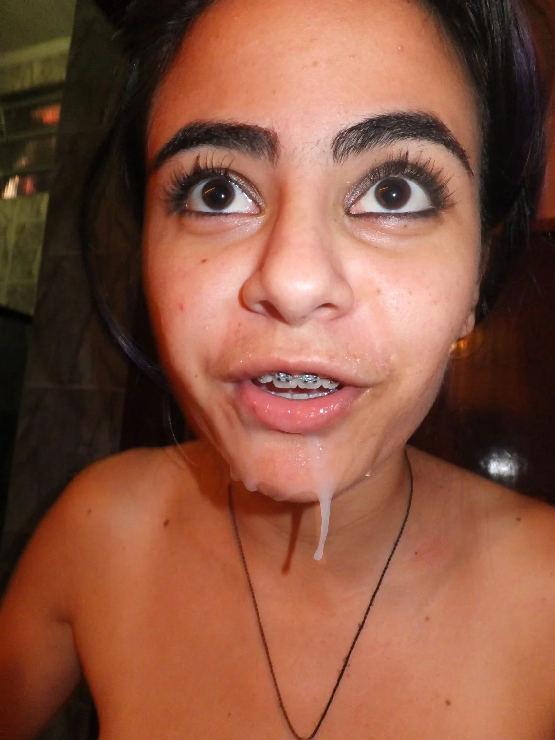 Amateur fuckmeat loves bf's cum on her face image 17
