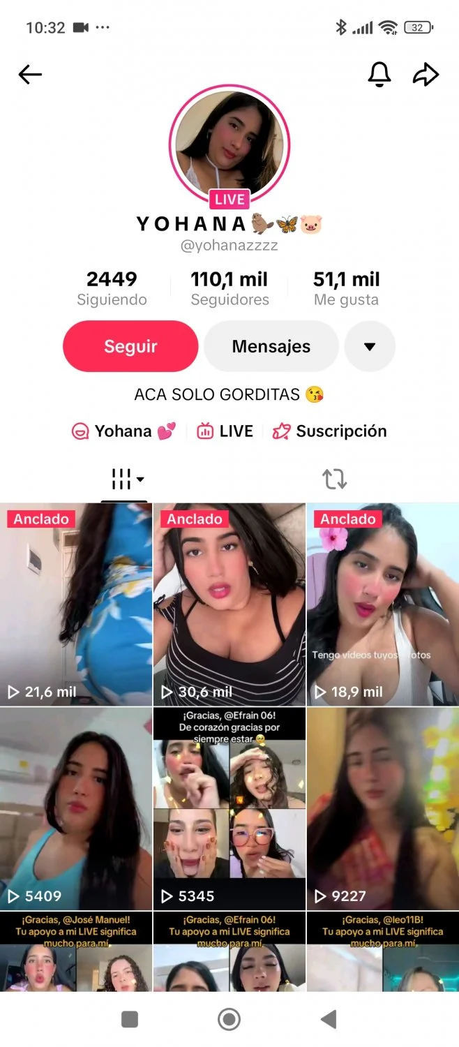 Yohana 🍑 Tiktok&telegram main image