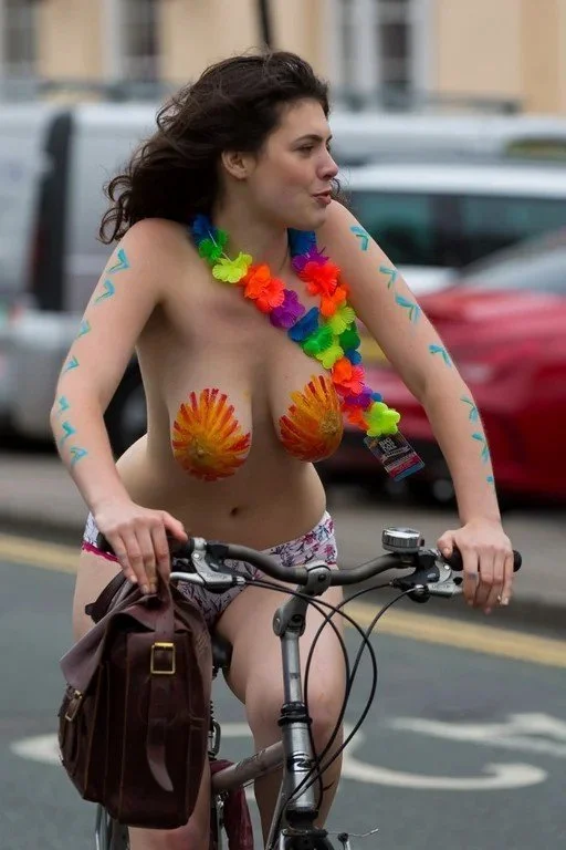 Brighton Bike Ride milf Lillian loves getting her tits out image 7