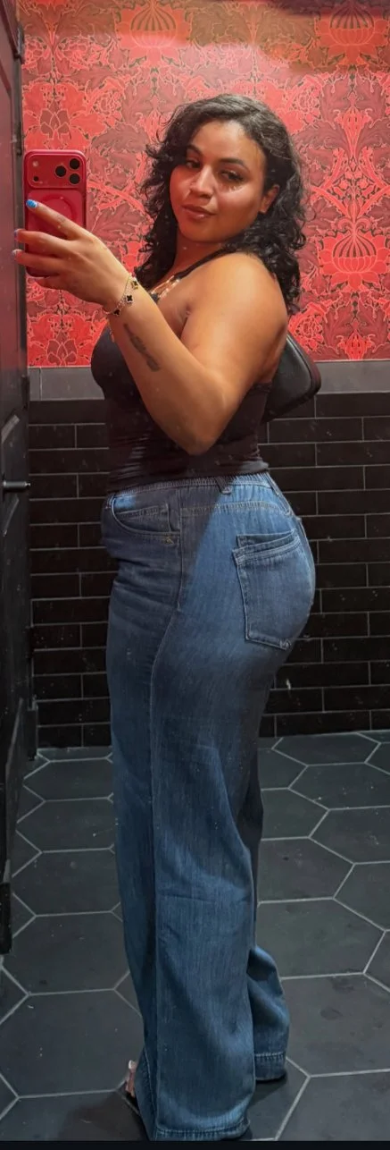 Sexy thick mixed slut Kiley from Austin Tx shows off her round titties and ass image 6