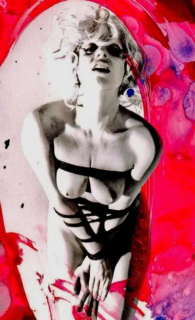 Lady Gaga topless and tied up photoshoot cover image