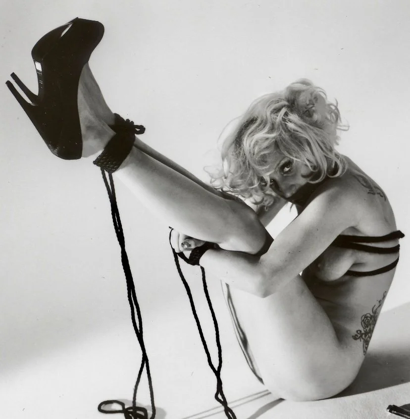 Lady Gaga topless and tied up photoshoot image 3