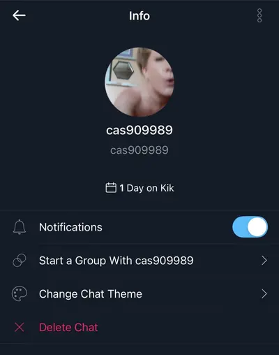 Our favorite Atlanta slut MILF Cassie is back so go message her before she deletes this kik cover image