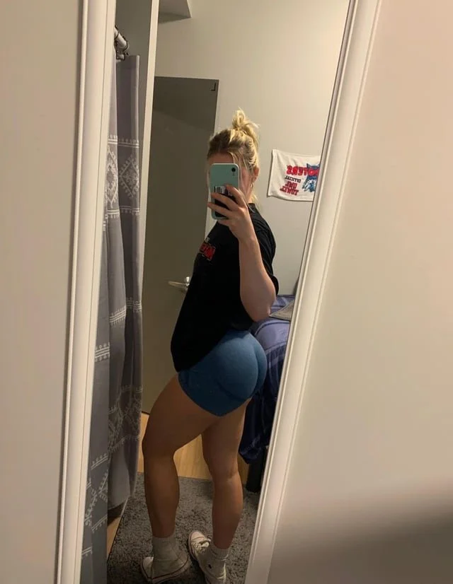 Little Blonde Gym Slut With Tight Ass image 15
