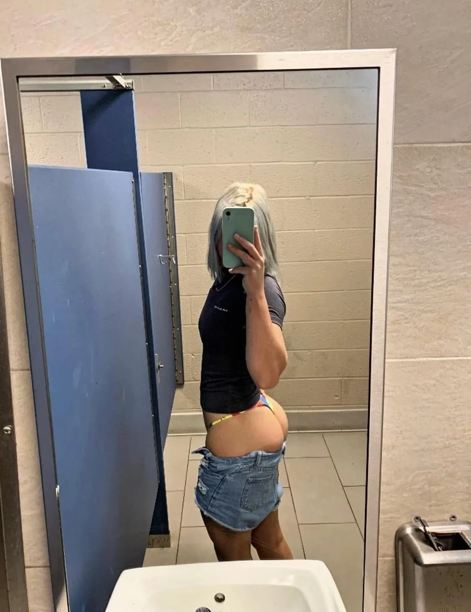Little Blonde Gym Slut With Tight Ass image 19