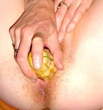 Mature redhead veggie fun image 3
