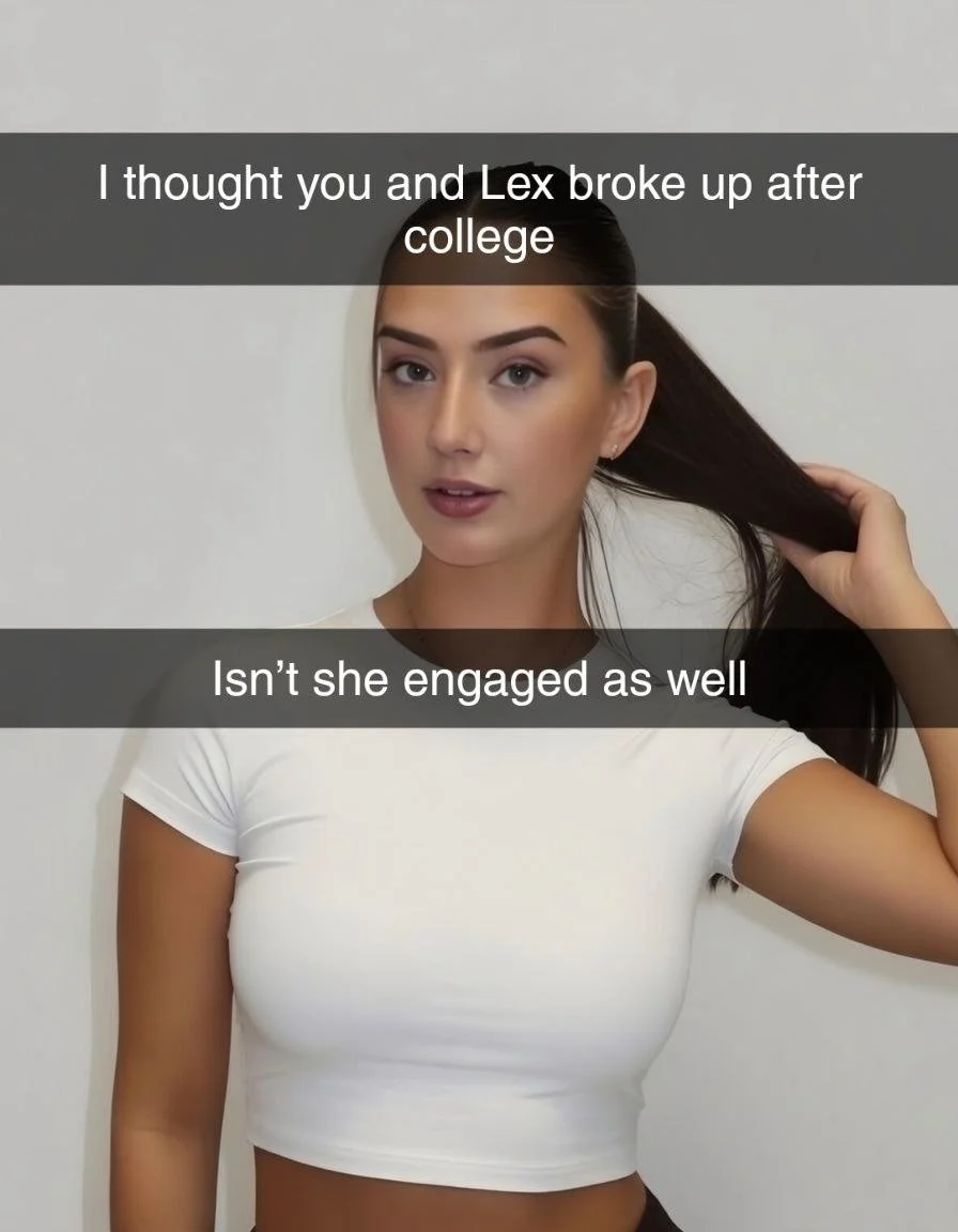 Bookworm hides with Old Bully at School Reunion part 2 Snapchat Cheating Caption Story teen nerd bbc image 15