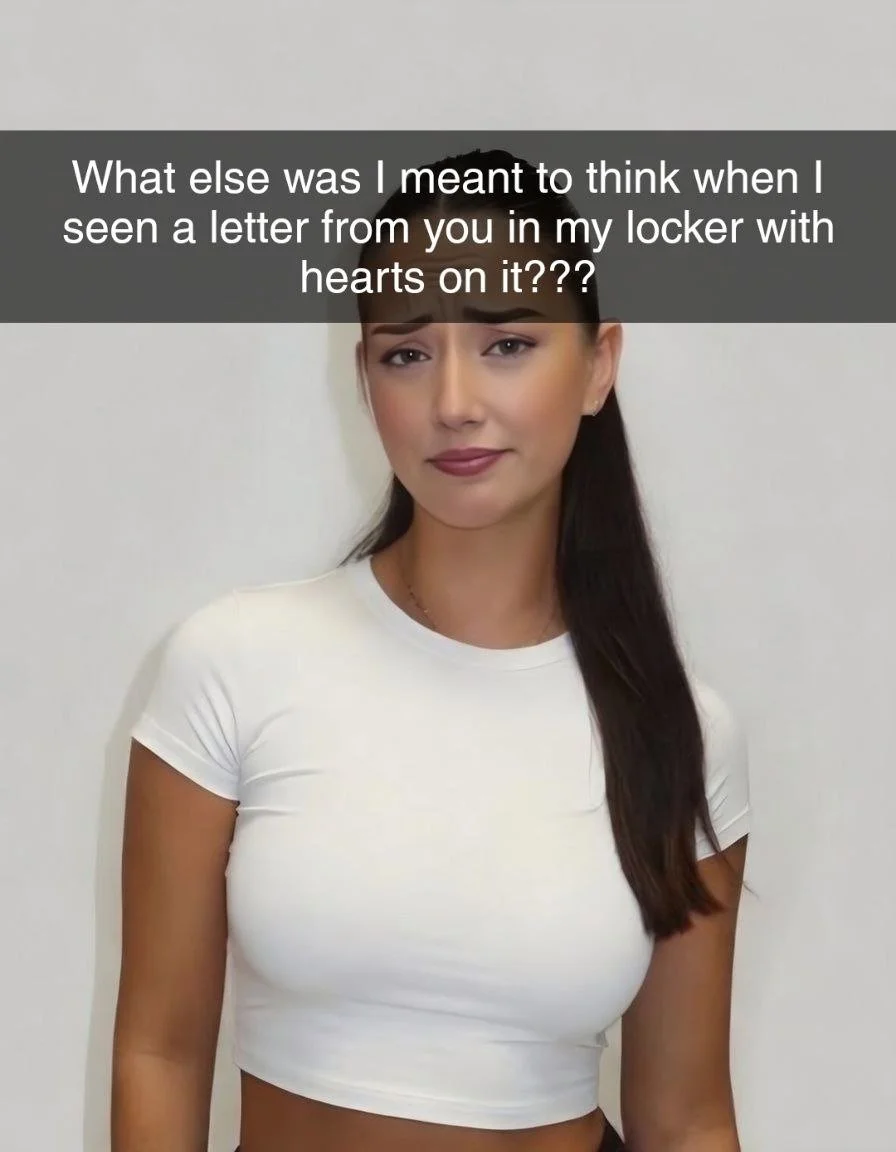 Bookworm hides with Old Bully at School Reunion part 2 Snapchat Cheating Caption Story teen nerd bbc image 7