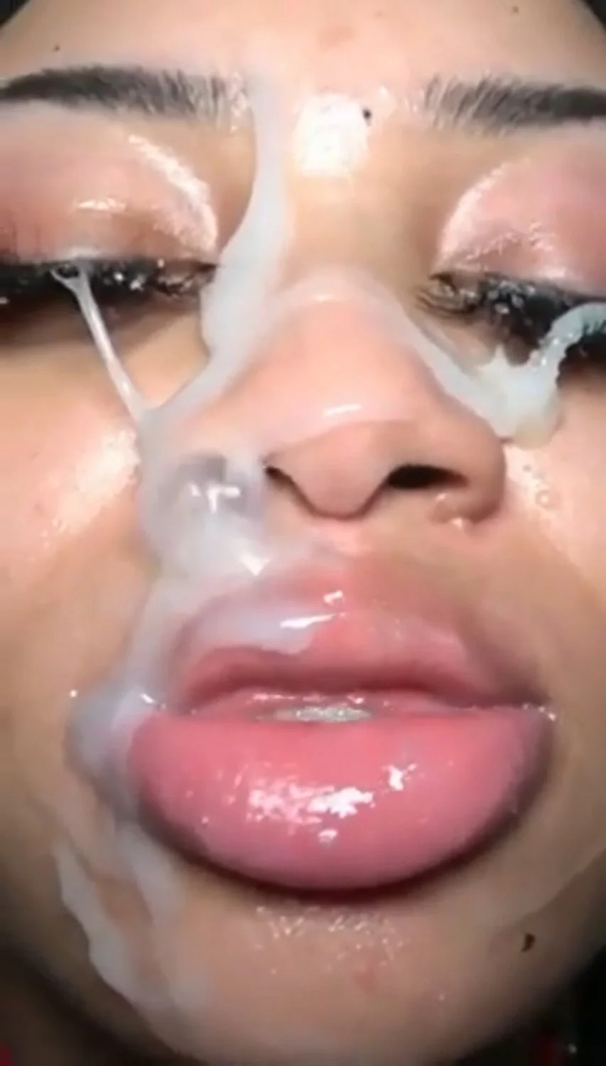 Classic ebony teen thot facial image 5