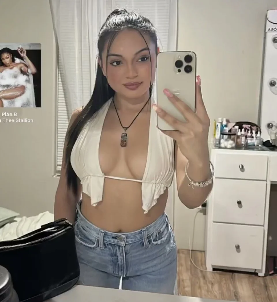 Funsize innocent looking latina is making daddy proud by being an internet slut for old men image 2