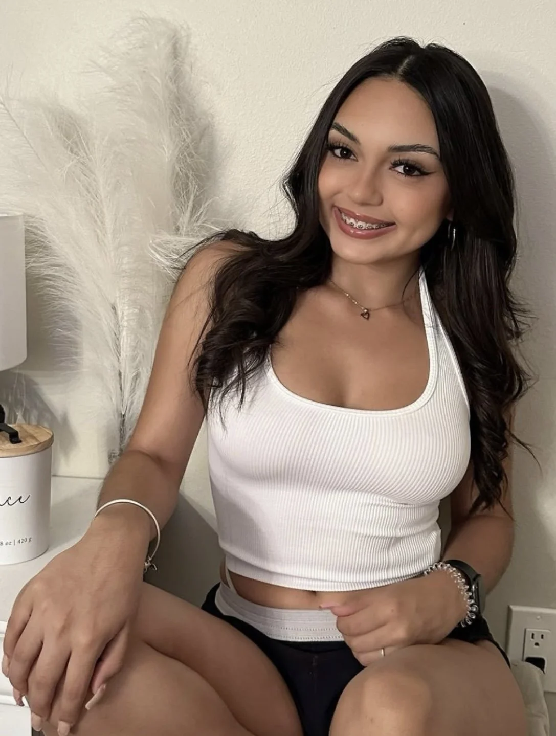Funsize innocent looking latina is making daddy proud by being an internet slut for old men image 24