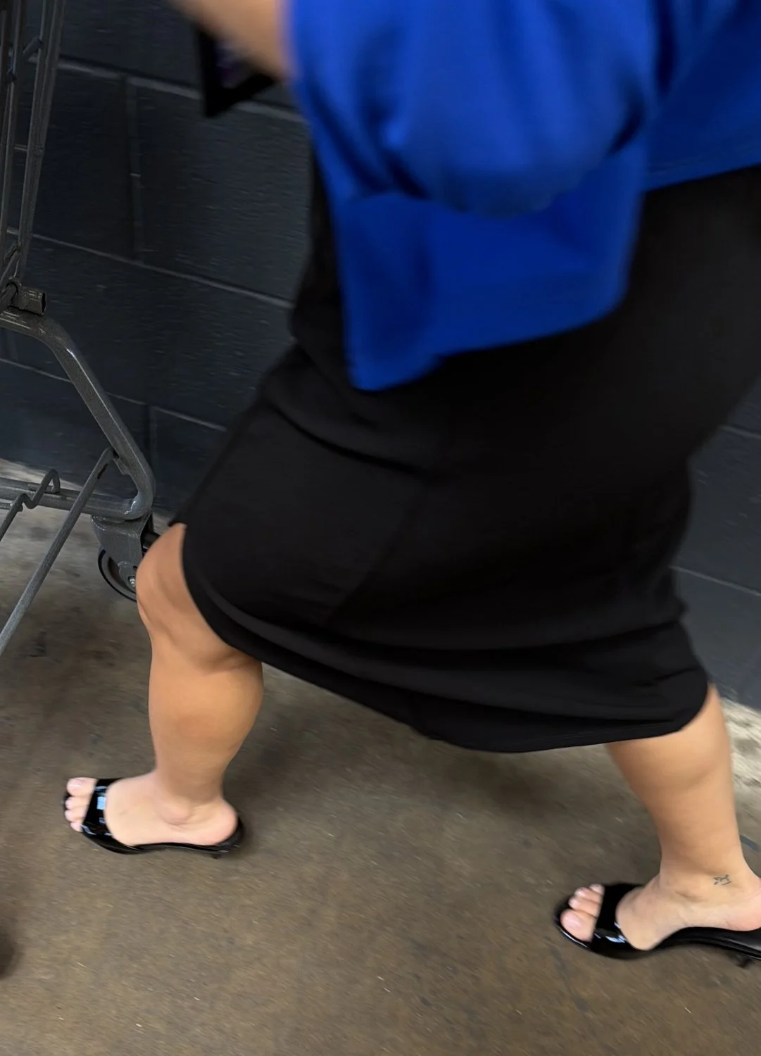 Sexy MILF feet in black heels image 12