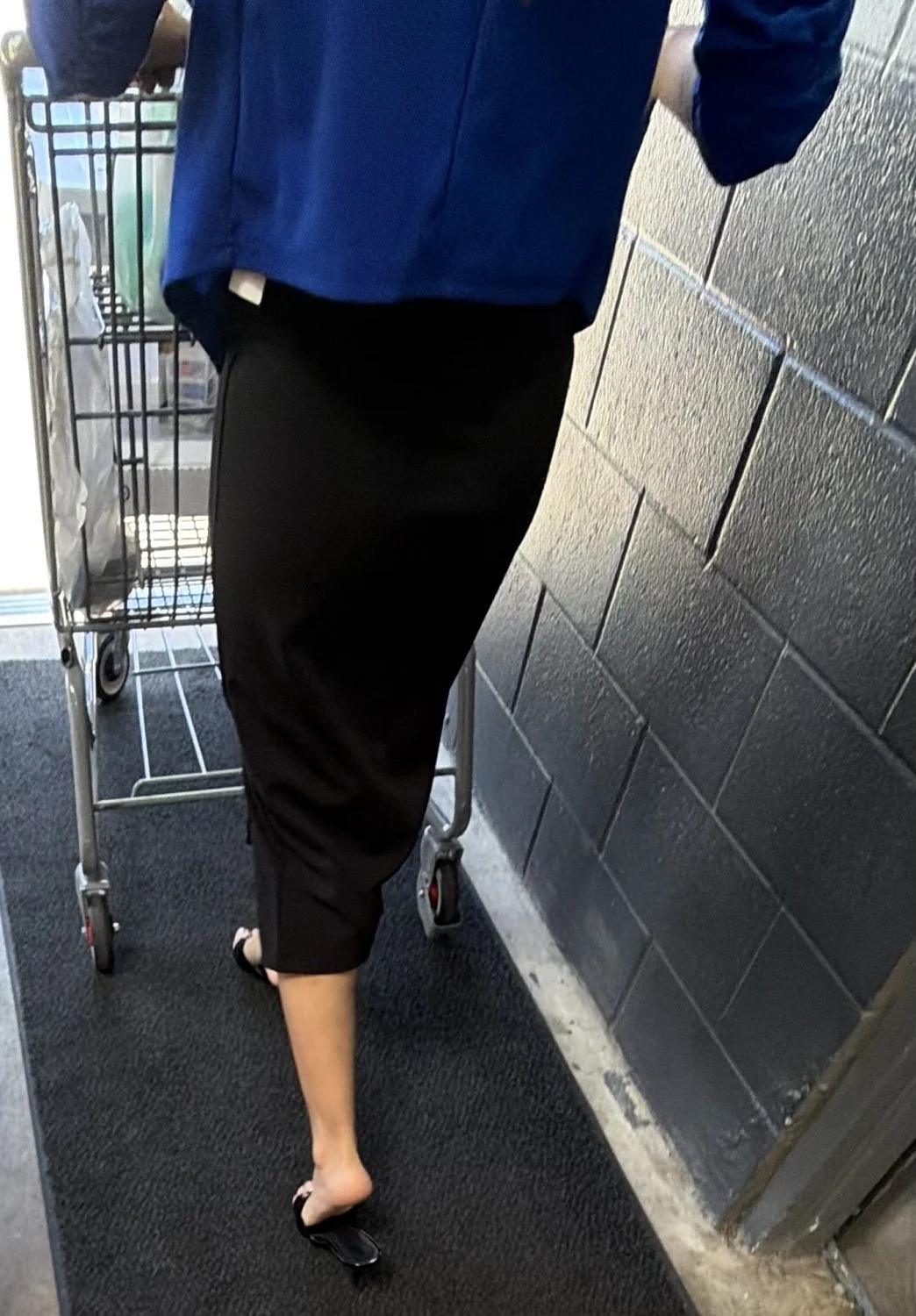 Sexy MILF feet in black heels image 14
