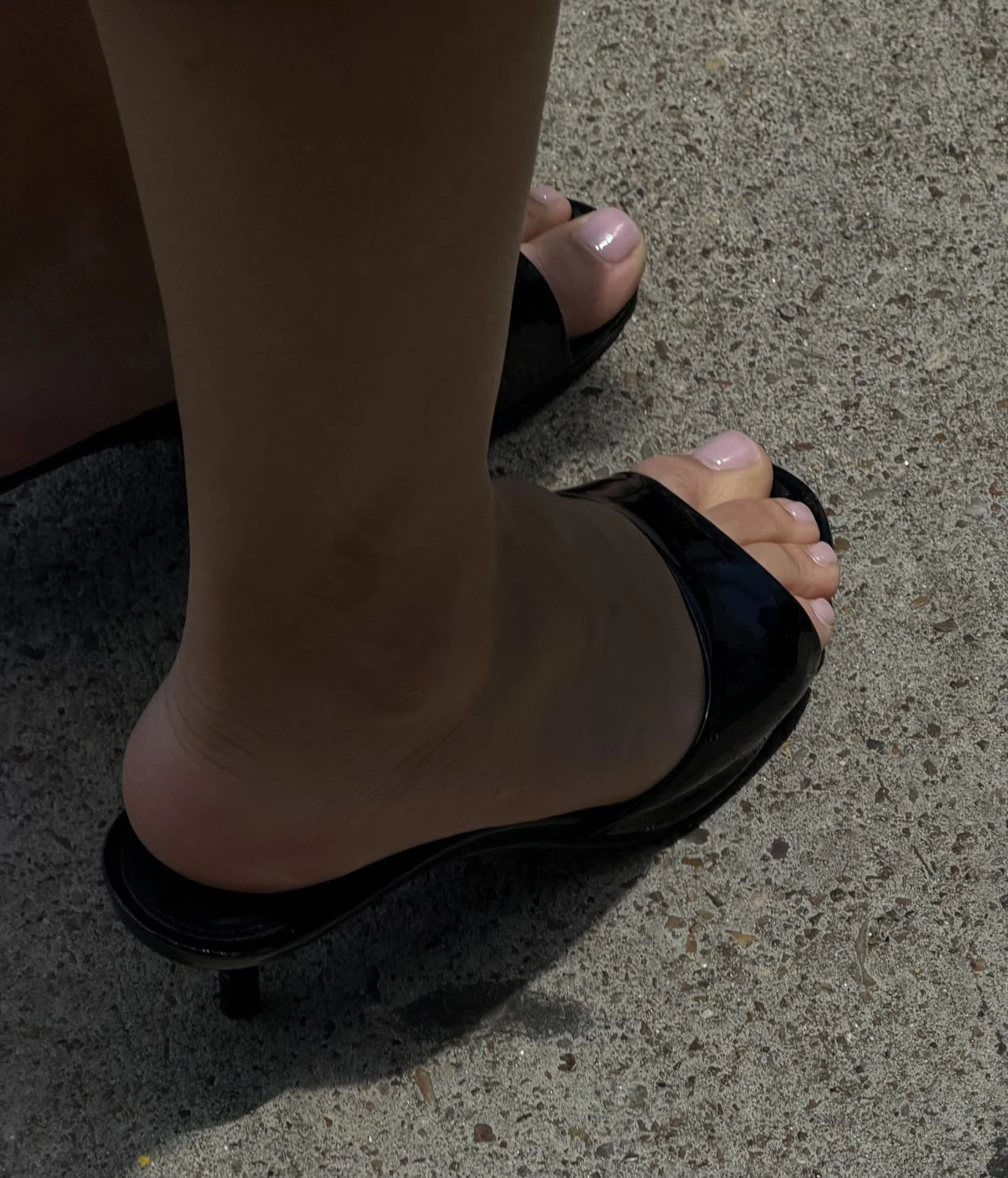 Sexy MILF feet in black heels image 38