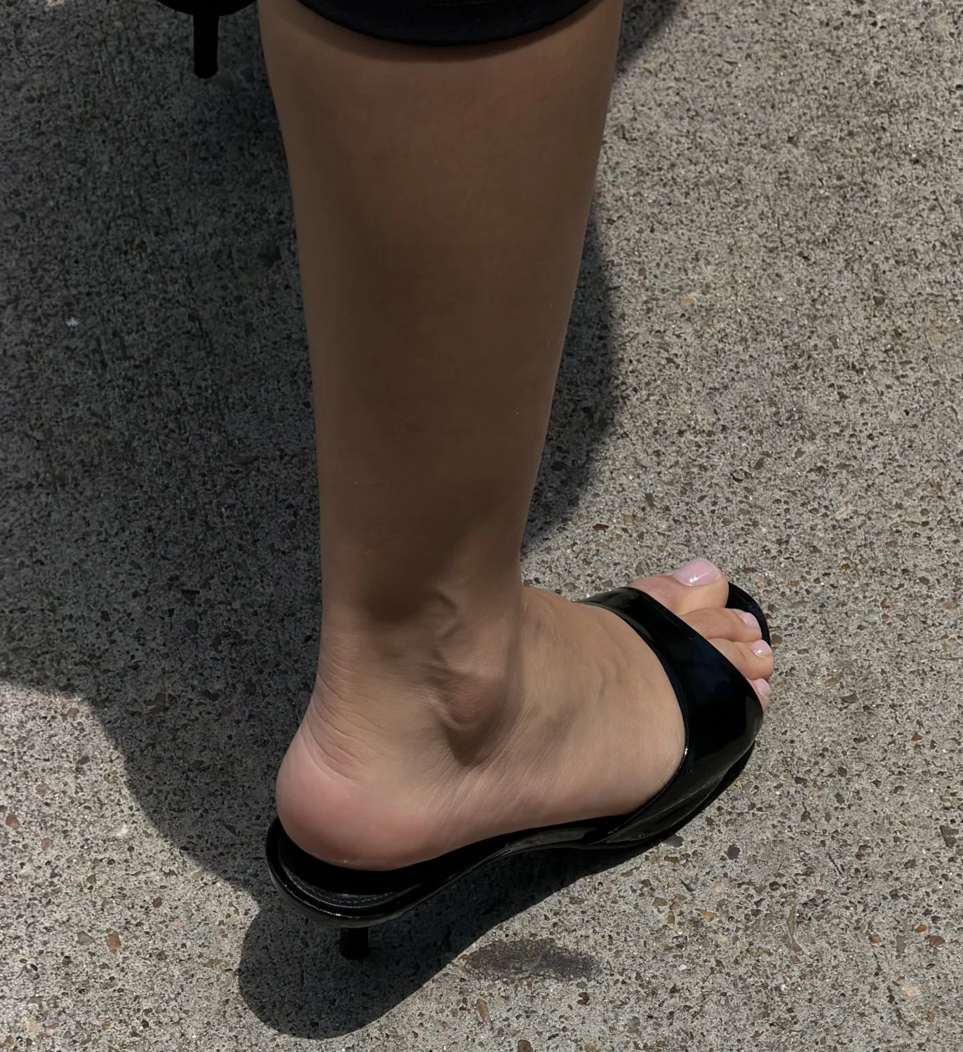 Sexy MILF feet in black heels image 40