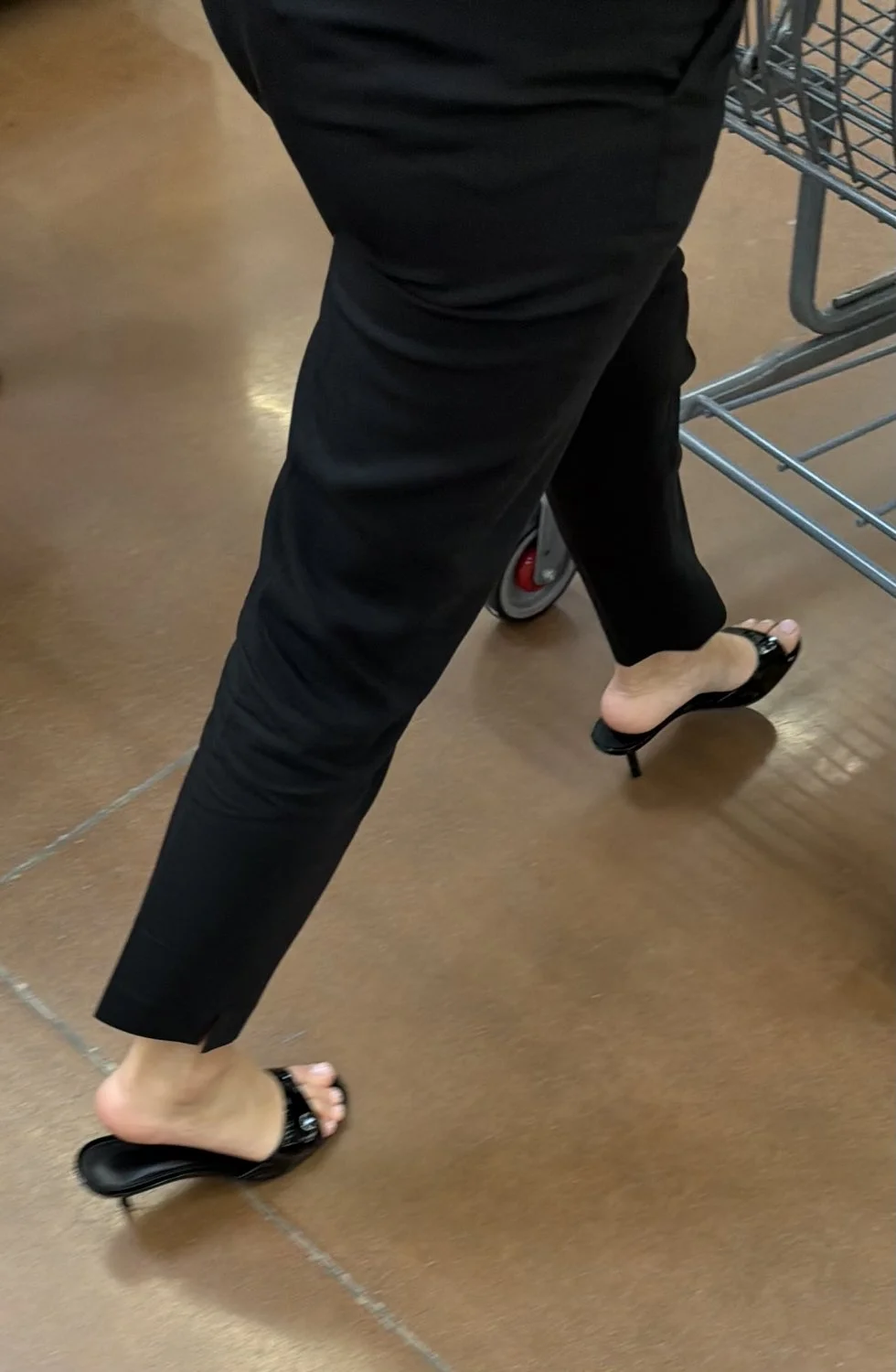 Sexy MILF feet in black heels image 50