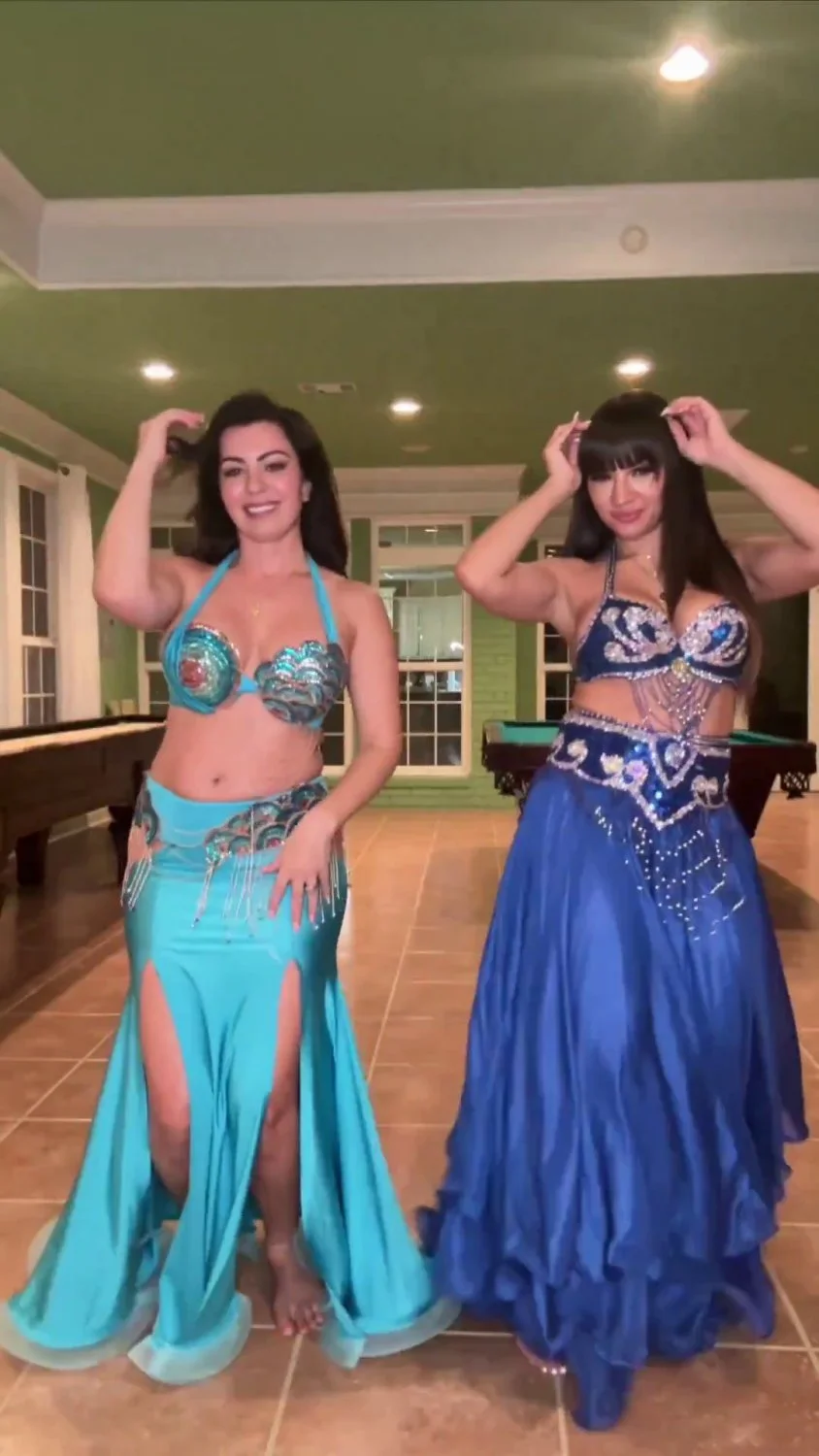 Belly-dancing MILFS get buck-naked 😮😍 image 1