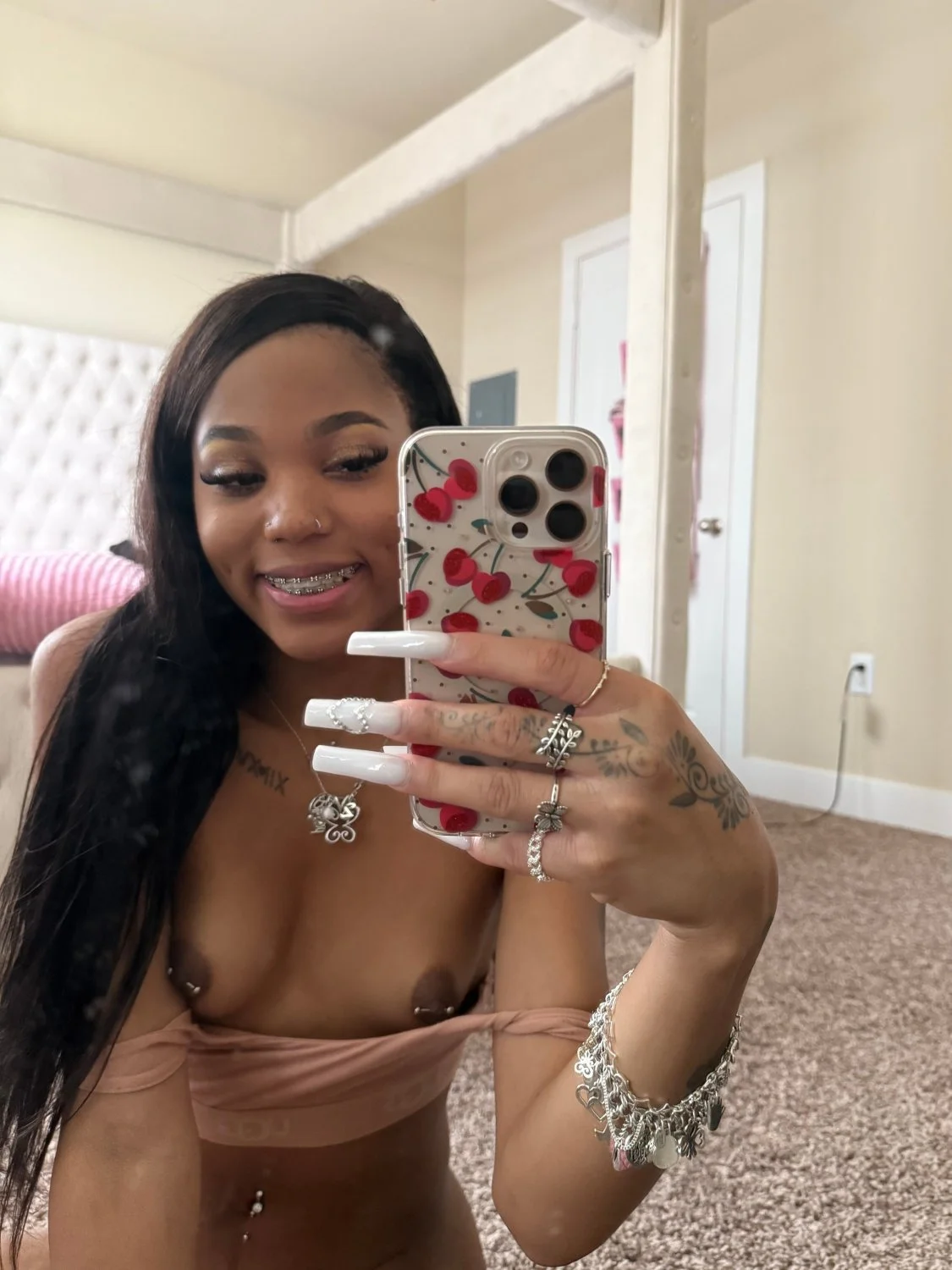 Ebony Trans Girl With Big Dick Taking BBC Up Her Ass - Tranny Trap Tgirl Ts Shemale Femboy Sissy image 3