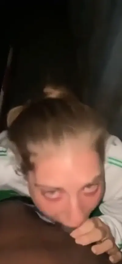 Blonde white girl throat goat sucks bbc cover image