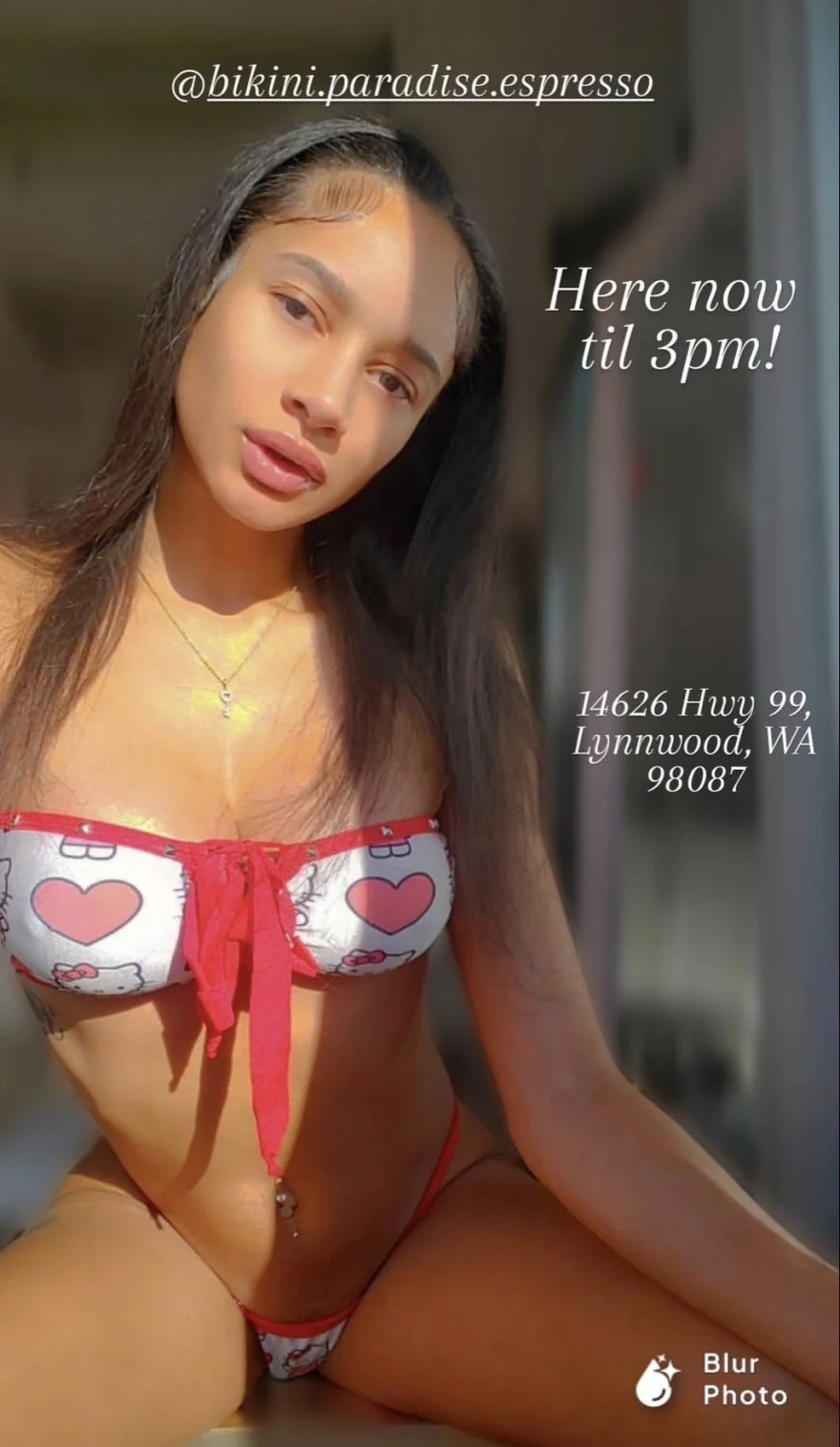 Seattle Lightskin Bikini Barista Stripper baddie image 19